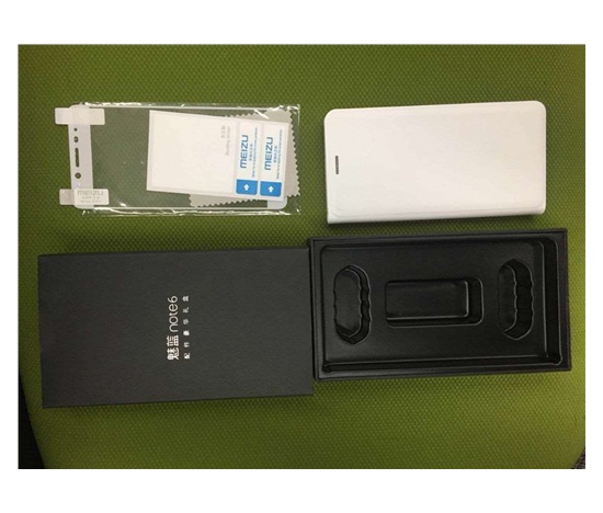 MEIZU  Protective Case pro Meizu M6 Note, bílá (flipový obal + folie na sklo, darkove baleni)