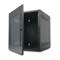 APC NetShelter WX 13U w/Threaded Hole Vertical Mounting Rail Glass Front Door Black