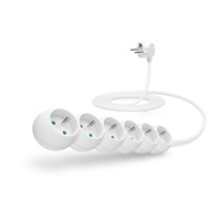 CONNECT IT prodlužovací kabel 230V, 6 zásuvek, 3 m, bez vypínače (bílý)