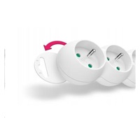 CONNECT IT prodlužovací kabel 230V, 5 zásuvek, 2 m, bez vypínače (bílý)