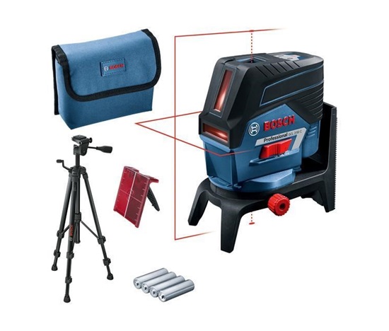 Bosch GCL 2-50 C kombinovaný laser, Bluetooth pro aplikaci Levelling, stavební stativ, 4x baterie 1,5 V LR6 (AA)