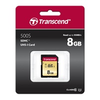 TRANSCEND SDHC karta 8GB 500S, UHS-I U1 (R:95/W:20 MB/s)