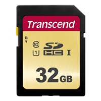 TRANSCEND SDHC karta 32GB 500S, UHS-I U1 (R:95/W:35MB/s)