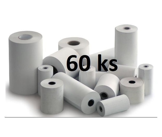 Papírový kotouč papírová páska TERMO, 80/70/12 (62m) - 60ks