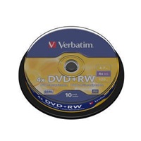 VERBATIM DVD+RW(10-Pack)Spindle4x/DLP/4.7GB