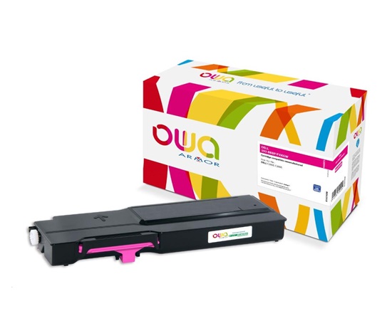 OWA Armor toner pro DELL C2660, C2665, 2000 Stran, 593-BBBP, červená/magenta
