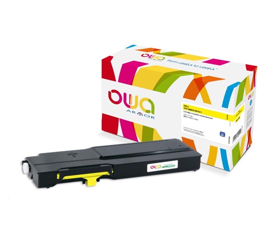 OWA Armor toner pro DELL C2660, C2665, 2000 Stran, 593-BBBO, žlutá/yellow