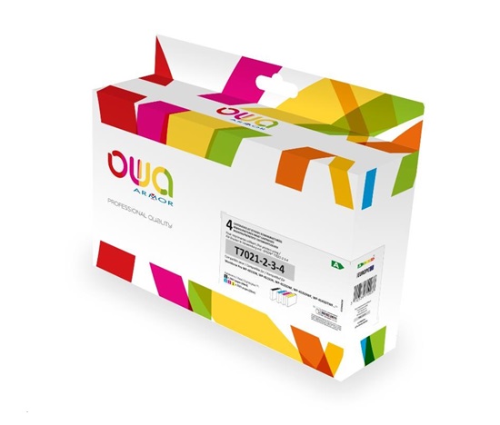 OWA Armor cartridge pro EPSON 4-PACK pro WF4015/4515 CMYK 46ml+3x22ml,T7021/22/23/24