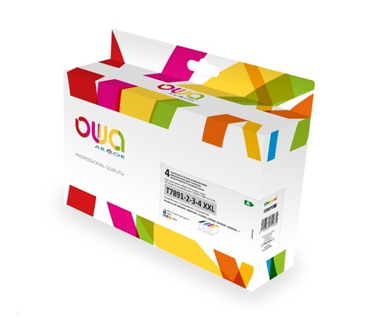 OWA Armor cartridge pro EPSON PACK 4 REMAN. T789 BCMY, 73ml/3x38ml, T789140/T789240/T789340/789440, CMYK