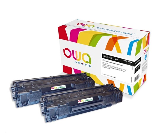 OWA Armor toner pro HP LJ P1002,1100,1102,1103,1104,1106,1108,M1130,1132,1136,1210,1212  2x1600 stran, CE285AD, black