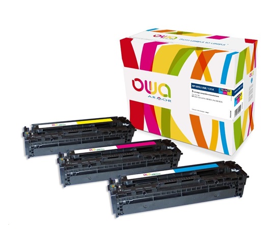 OWA Armor toner pro HP Color LJ Pro200 M251, M276, 3x1800 stran, U0SL1AM, barevná/C+M+Y