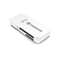 TRANSCEND Card Reader F5, USB 3.0, White