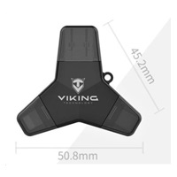 Viking USB Flash disk 3.0 4v1 s koncovkou Lightning/Micro USB/USB/USB-C, 64 GB, černá
