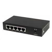 Intellinet 5-port Gigabit PoE Switch, 4x GbE PoE+, 1x GbE, PoE 60W, fanless