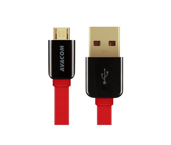 AVACOM MIC-40R kabel USB - Micro USB, 40cm, červená