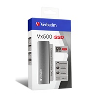 VERBATIM externí SSD 120GB Vx500 silver USB-C