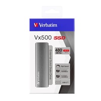 VERBATIM externí SSD 480GB Vx500 silver USB-C