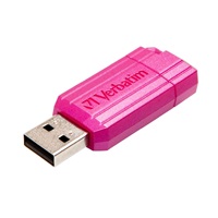 VERBATIM Flash Disk 16GB Hi-Speed Store ‘n‘ Go, Pinstripe, USB 2.0, Hot růžová