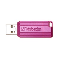 VERBATIM Flash Disk 32GB Hi-Speed Store 'n' Go, Pinstripe, USB 2.0, Hot růžová