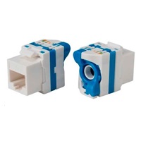 Keystone Cat5E, UTP, samozařezávací se zámkem, bílý