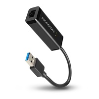 AXAGON ADE-SR, USB-A 3.2 Gen 1 - Gigabit Ethernet síťová karta, auto instal, černá
