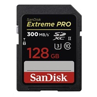 SanDisk SDXC karta 128GB Extreme Pro (300MB/s UHS-II)