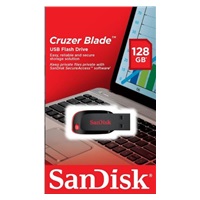 SanDisk Flash Disk 128GB Cruzer Blade, USB 2.0, černá