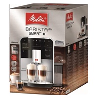Melitta Barista TS Smart F85/0-101 automatický kávovar, 1450 W, vestavěný mlýnek, nádoba na mléko, SMART, stříbrný