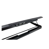 C-TECH chladící podložka pod NTB CLP-140, 15,6", 2x 140mm, 2x USB, modré podsvícení