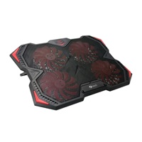 C-TECH chladící podložka pod NTB Zefyros (GCP-01R), casual gaming, 17,3", červené podsvícení, regulace otáček