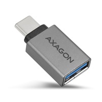 AXAGON RUCM-AFA, redukce USB-C (M) -> USB-A (F), USB 3.2 Gen 2, 3A, ALU