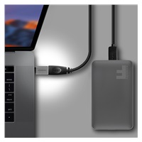 AXAGON RUCM-AFA, redukce USB-C (M) -> USB-A (F), USB 3.2 Gen 2, 3A, ALU