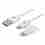 MANHATTAN i-Lynk Charge/Sync Cable, USB A to micro-USB and 8-pin, 1m (3.3 ft.) bílý/white