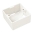 Solarix Krabice/box na omítku pro zásuvky bílý