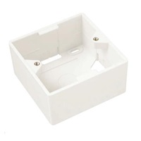 Solarix Krabice/box na omítku pro zásuvky bílý