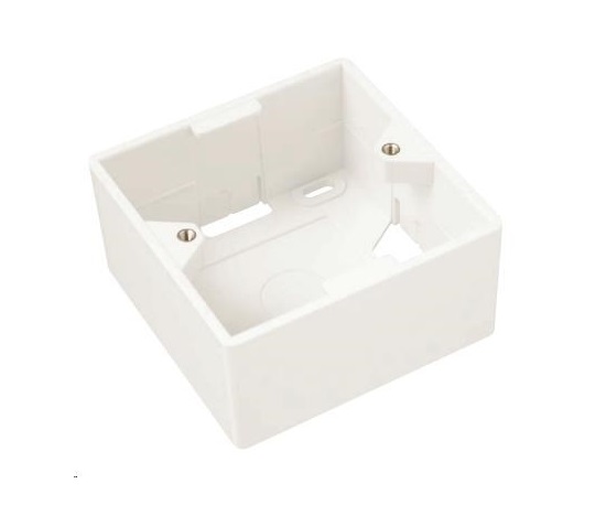 Solarix Krabice/box na omítku pro zásuvky bílý