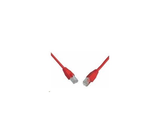 Solarix Patch kabel CAT5E SFTP PVC 0,5m červený snag-proof