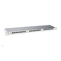 Solarix Patch panel 24xRJ45 CAT6 STP s vyvazovací lištou 0,5U