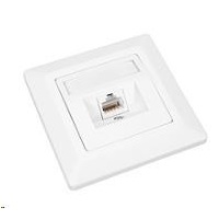 Solarix Zásuvka CAT5E UTP 1 x RJ45 pod omítku bílá
