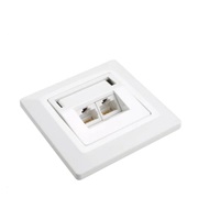 Solarix Zásuvka CAT5E UTP 2 x RJ45 pod omítku bílá