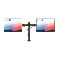 CONNECT IT TwinArm stolní držák na 2 monitory, ČERNÝ