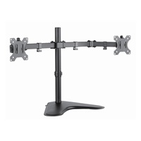 CONNECT IT TwinArm stolní držák na 2 monitory, ČERNÝ