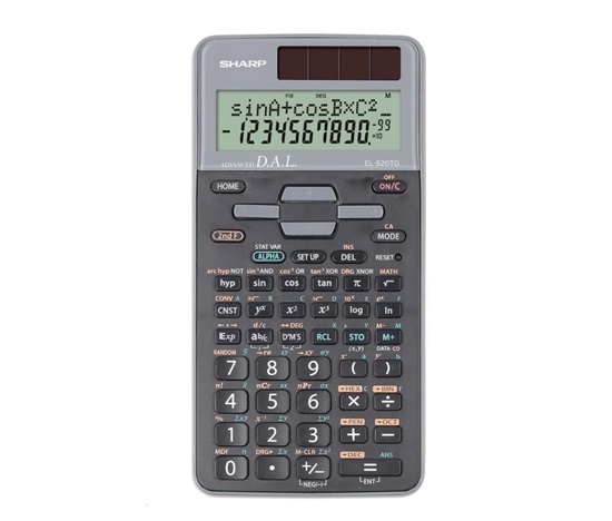 SHARP kalkulačka - EL-520TG - školní, duální napájení
