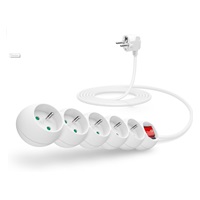 CONNECT IT prodlužovací kabel 230 V, 5 zásuvek, 3 m, s vypínačem (bílý)