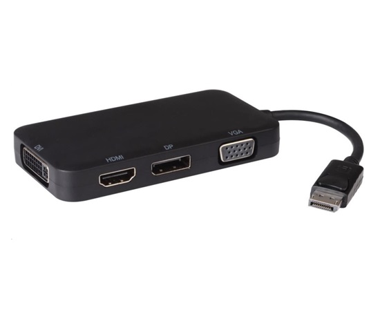 PREMIUMCORD adaptér DisplayPort - DP + HDMI + DVI + VGA , 1080p, 4K*2K