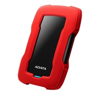 ADATA Externí HDD 1TB 2,5" USB 3.1 HD330, RED COLOR BOX, červený (gumový, nárazu odolný)