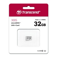 TRANSCEND MicroSDHC karta 32GB 300S, UHS-I U1 + adaptér