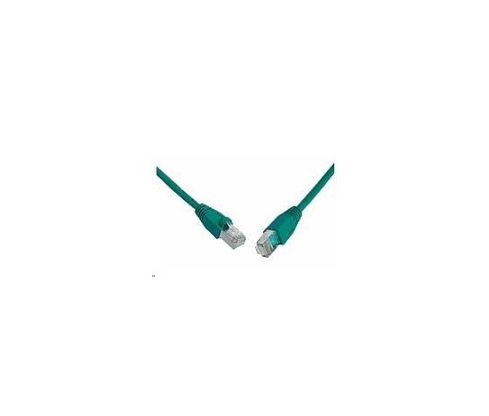 Solarix Patch kabel CAT5E SFTP PVC 3m zelený snag-proof