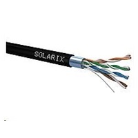 Instalační kabel Solarix venkovní FTP, Cat5E, drát, PE, box 305m