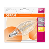 OSRAM LED STAR CL BW Filament 2,8W 827 E14 250lm 2700K (CRI 80) 15000h A++ (Blistr 1ks)